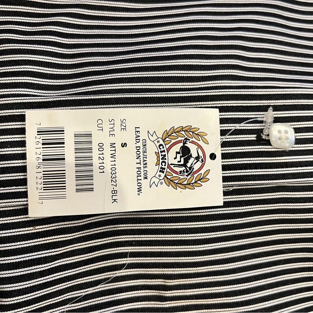 Cinch Monochrome Striped Shirt